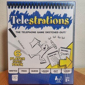 Telestrations 6 Player Family Pack Party Game 2021 New Sealed 8+